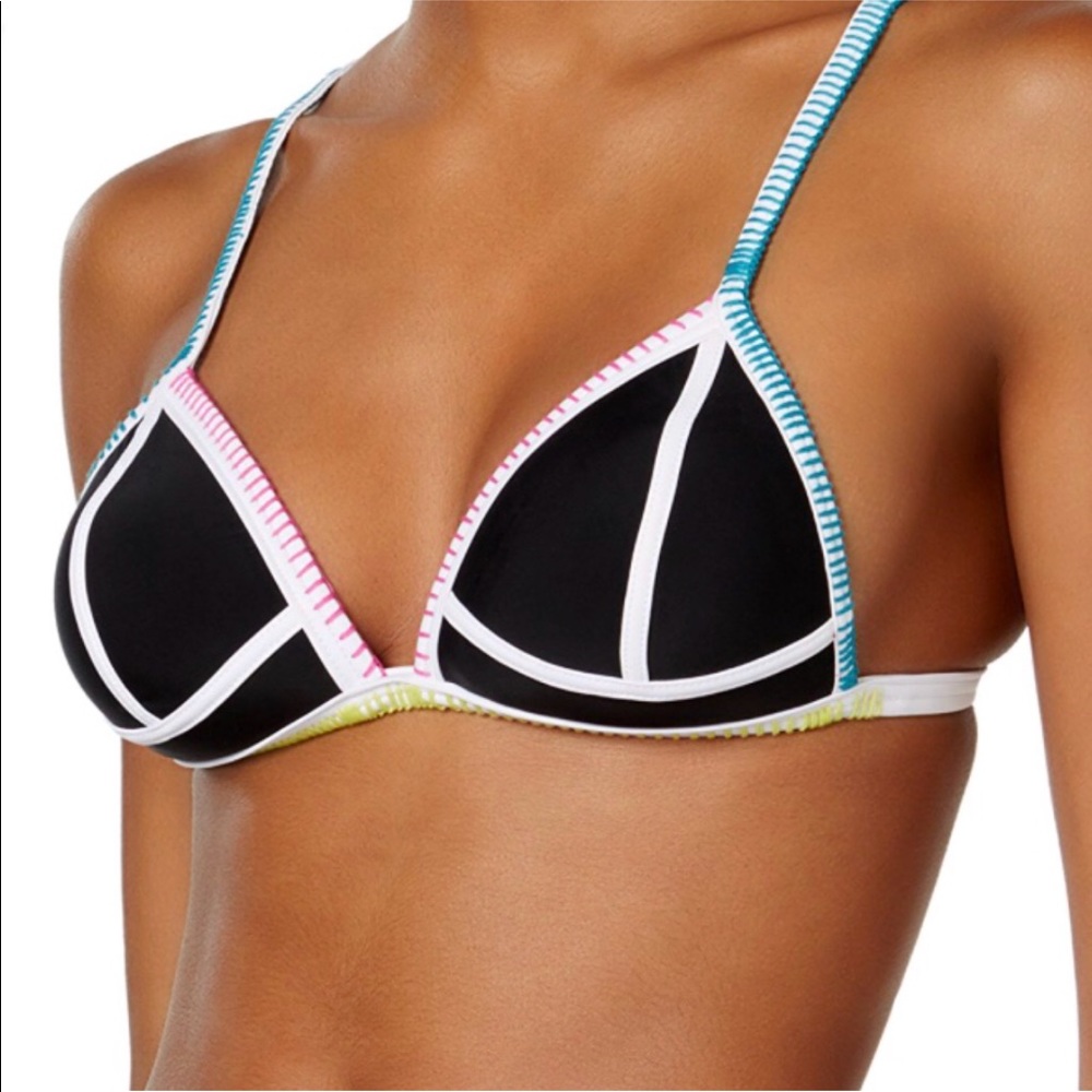 Hula Honey push up triangle cup bikini top